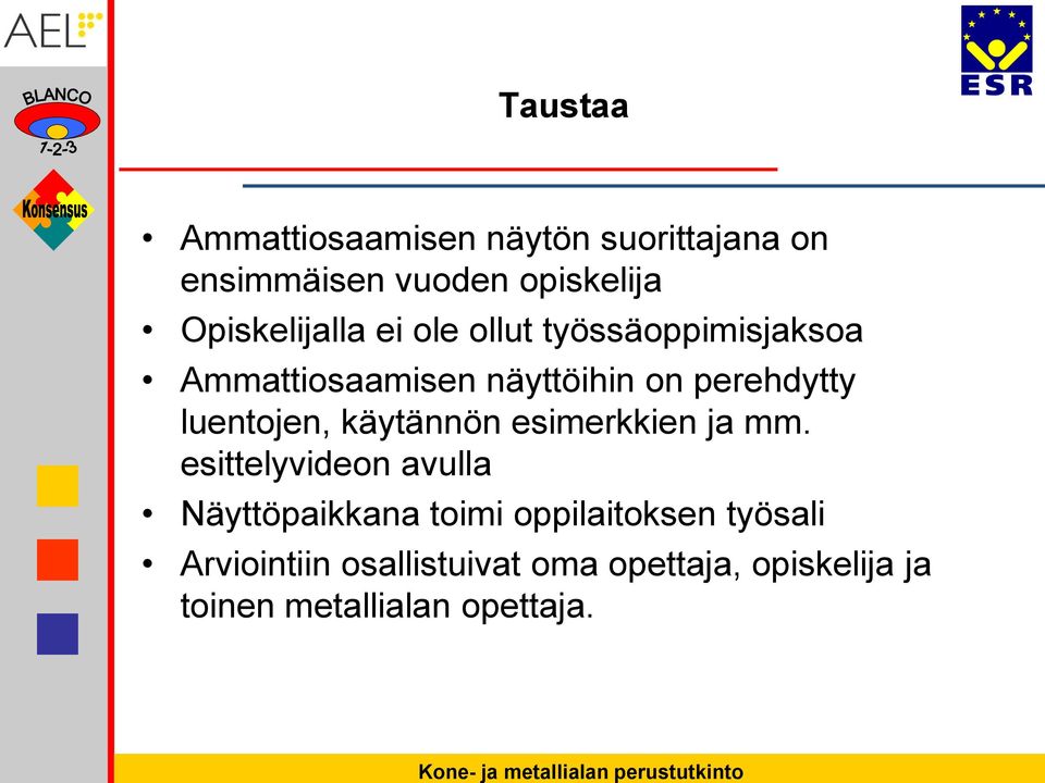 luentojen, käytännön esimerkkien ja mm.