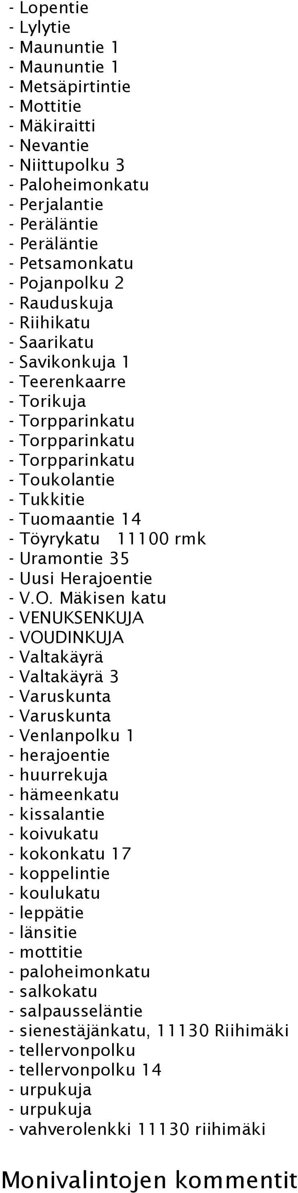 rmk - Uramontie 35 - Uusi Herajoentie - V.O.