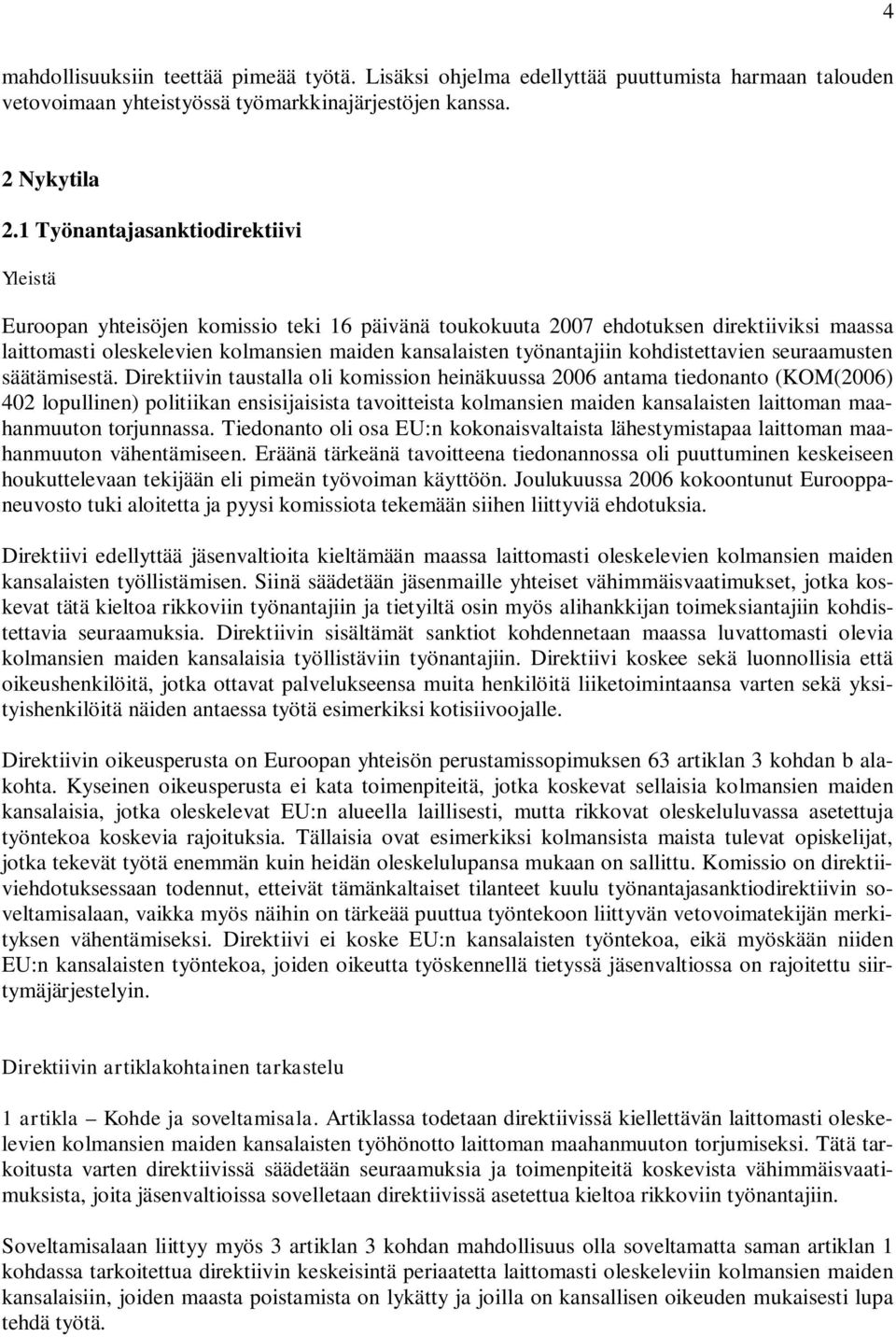 kohdistettavien seuraamusten säätämisestä.
