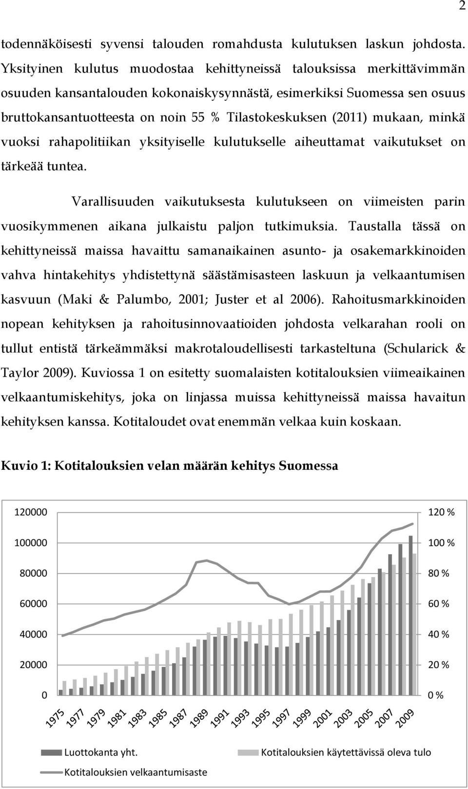 (2011) mukaan, minkä vuoksi rahapolitiikan yksityiselle kulutukselle aiheuttamat vaikutukset on tärkeää tuntea.