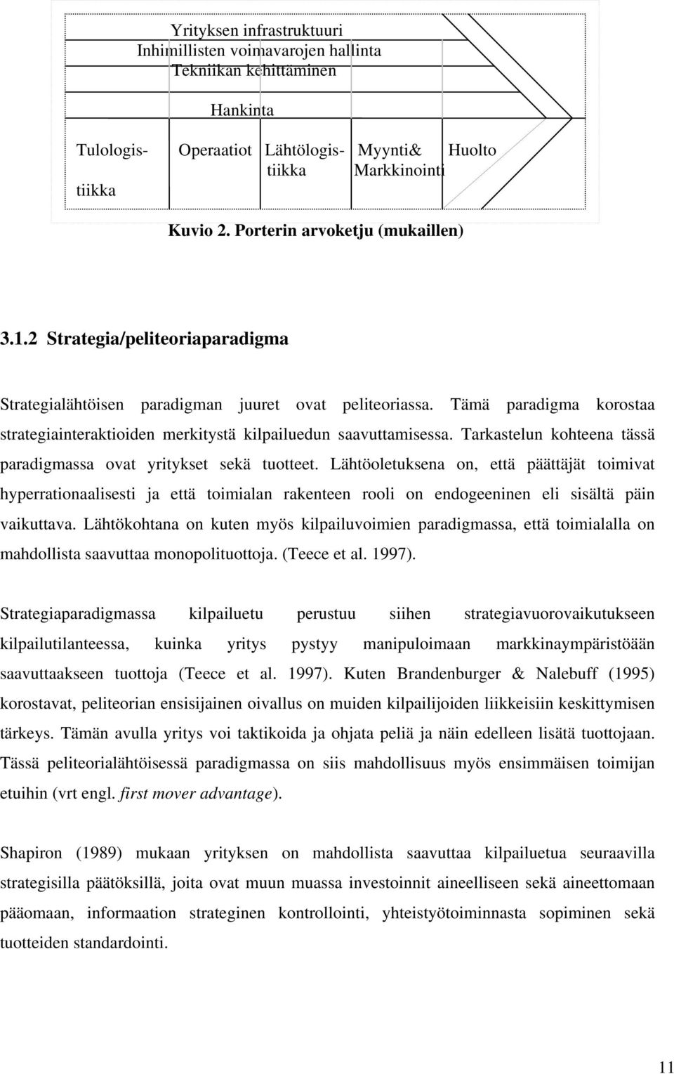 Tämä paradigma korostaa strategiainteraktioiden merkitystä kilpailuedun saavuttamisessa. Tarkastelun kohteena tässä paradigmassa ovat yritykset sekä tuotteet.