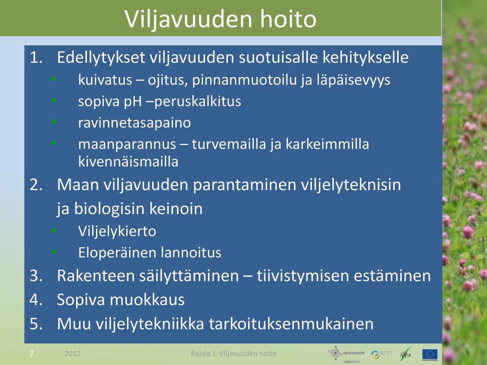 peruskalkitus ravinnetasapaino maanparannus turvemailla ja karkeimmilla kivennäismailla 2.