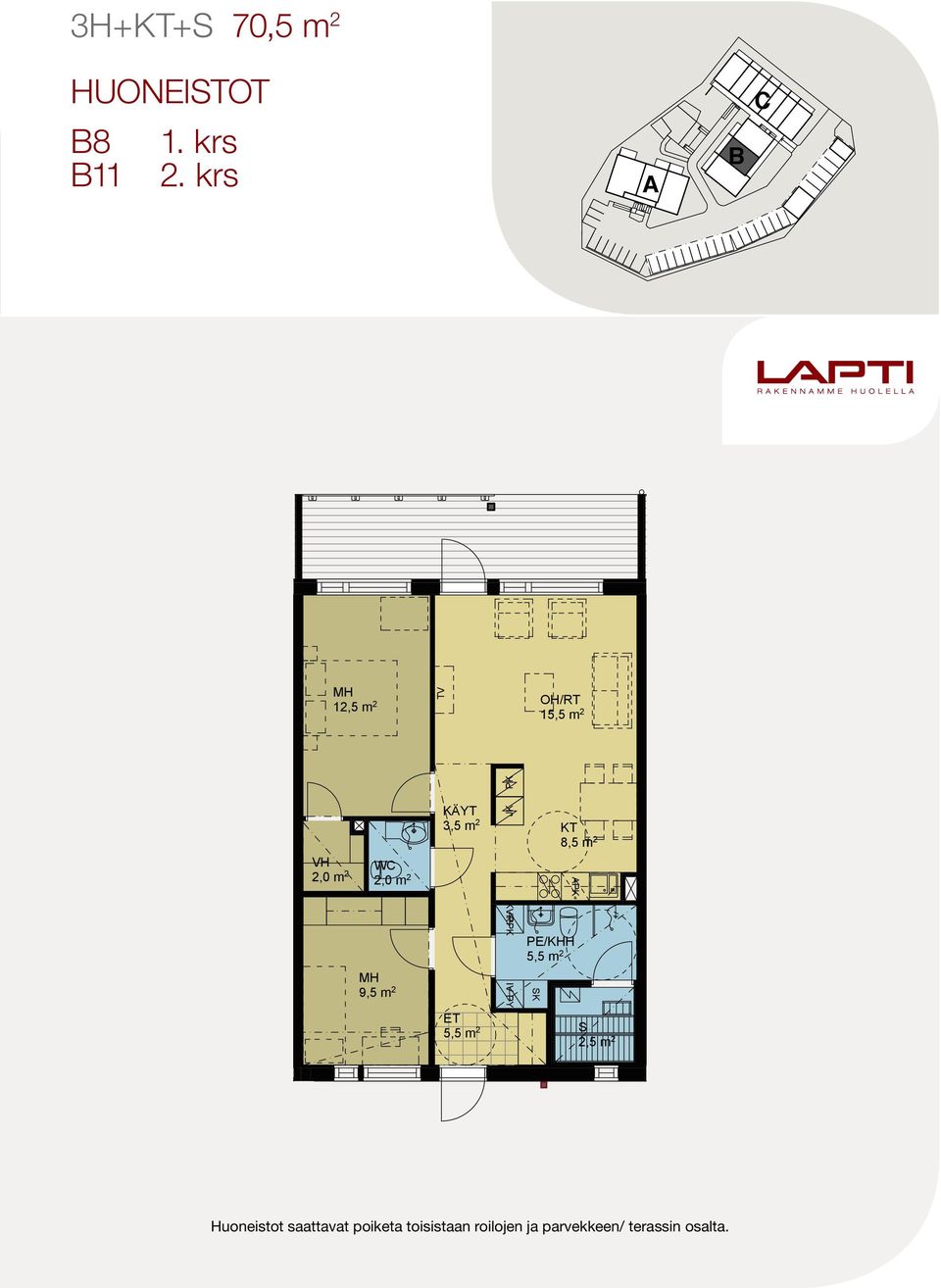 krs 3H++ 70,5 m 2 11 2.