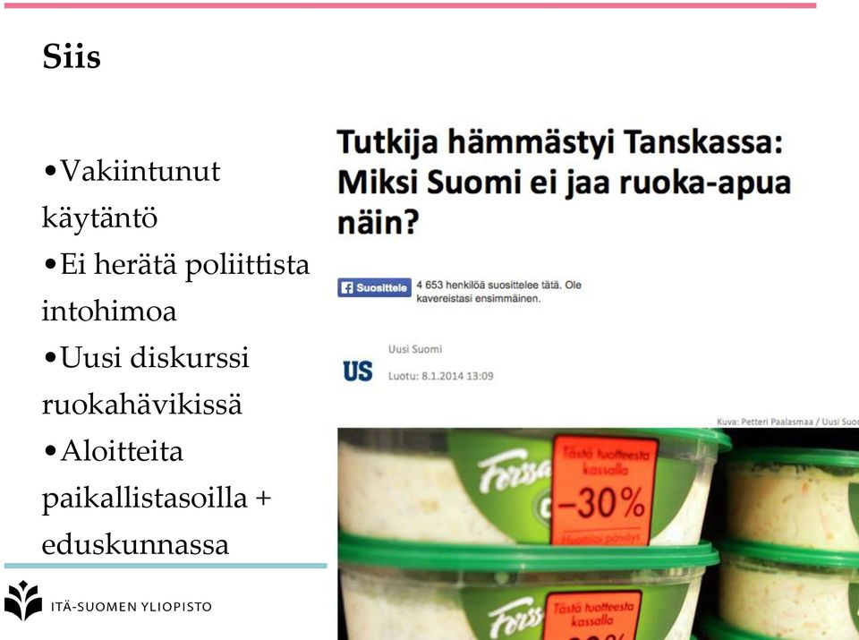 ruokahävikissä Aloitteita