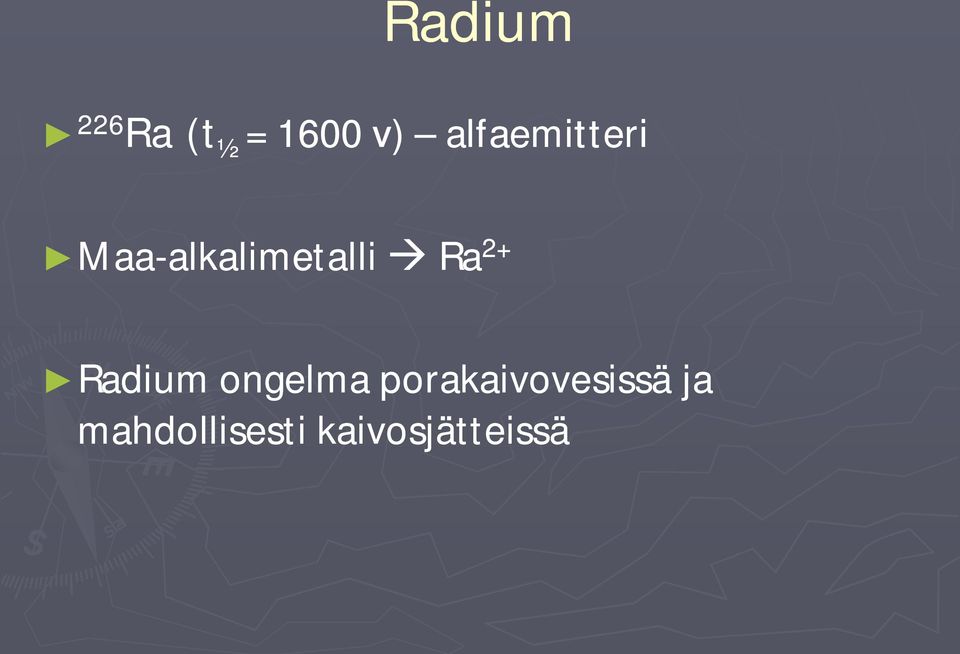 alkalimetalli Ra Ra 2+ Radium