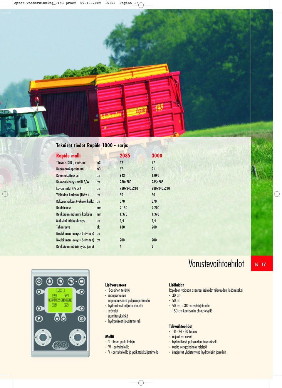 150 2.200 Renkaiden maksimi korkeus mm 1.370 1.