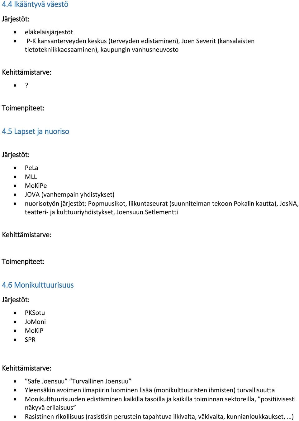 kulttuuriyhdistykset, Joensuun Setlementti 4.