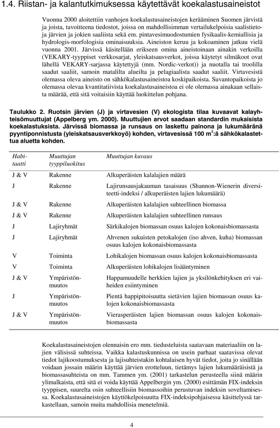 Aineiston keruu ja kokoaminen jatkuu vielä vuonna 2001.