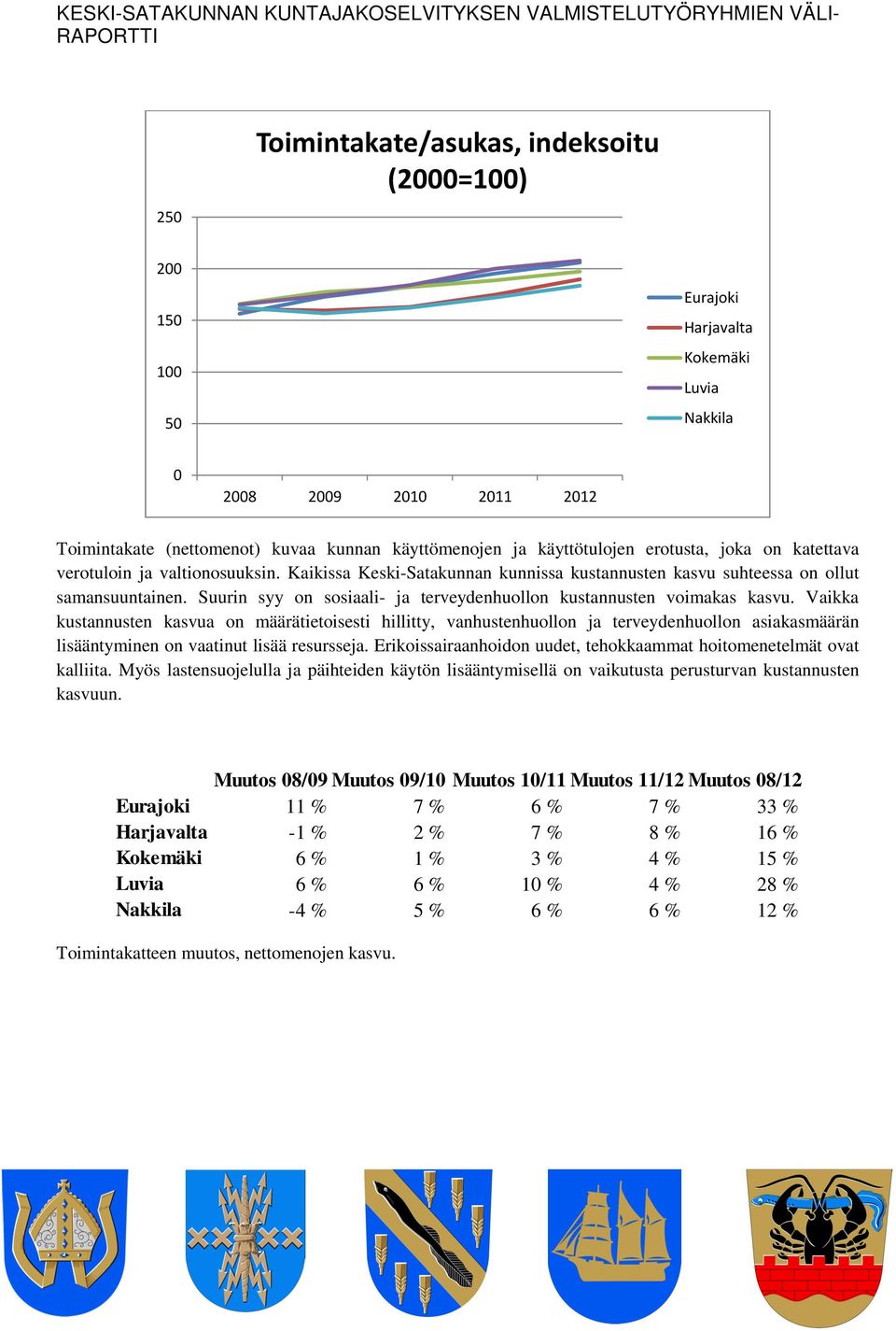 Suurin syy on sosiaali- ja terveydenhuollon kustannusten voimakas kasvu.