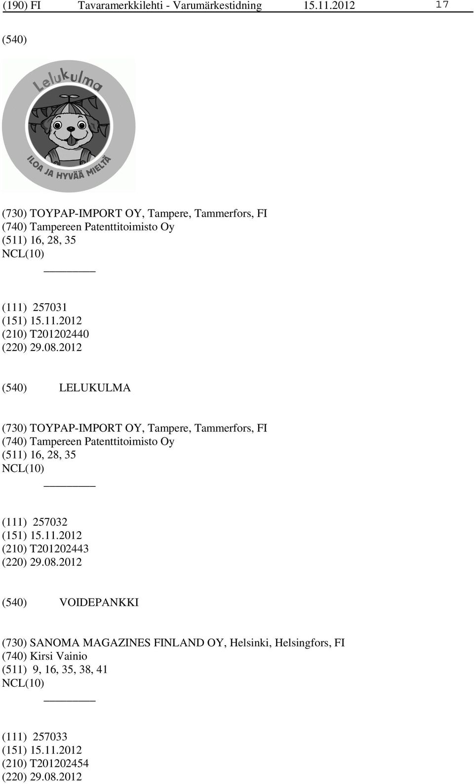 T201202440 (220) 29.08.