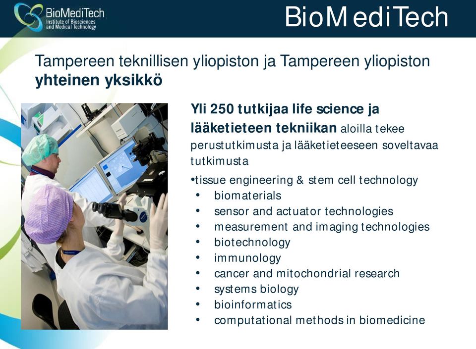 & stem cell technology biomaterials sensor and actuator technologies measurement and imaging technologies