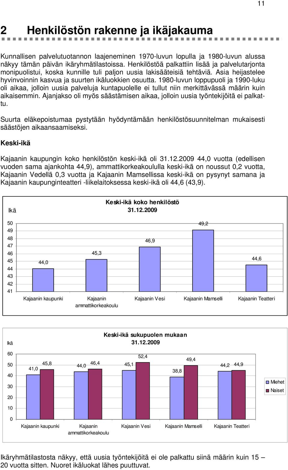 198-luvun loppupuoli ja 199-luku oli aikaa, jolloin uusia palveluja kuntapuolelle ei tullut niin merkittävässä määrin kuin aikaisemmin.