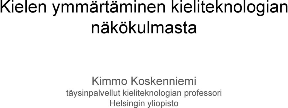 Kimmo Koskenniemi