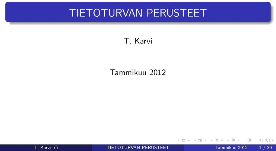 Karvi () TIETOTURVAN