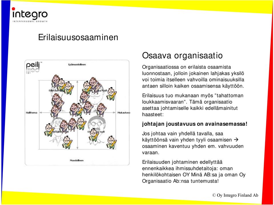 Tämä organisaatio asettaa johtamiselle kaikki edellämainitut haasteet: johtajan joustavuus on avainasemassa!