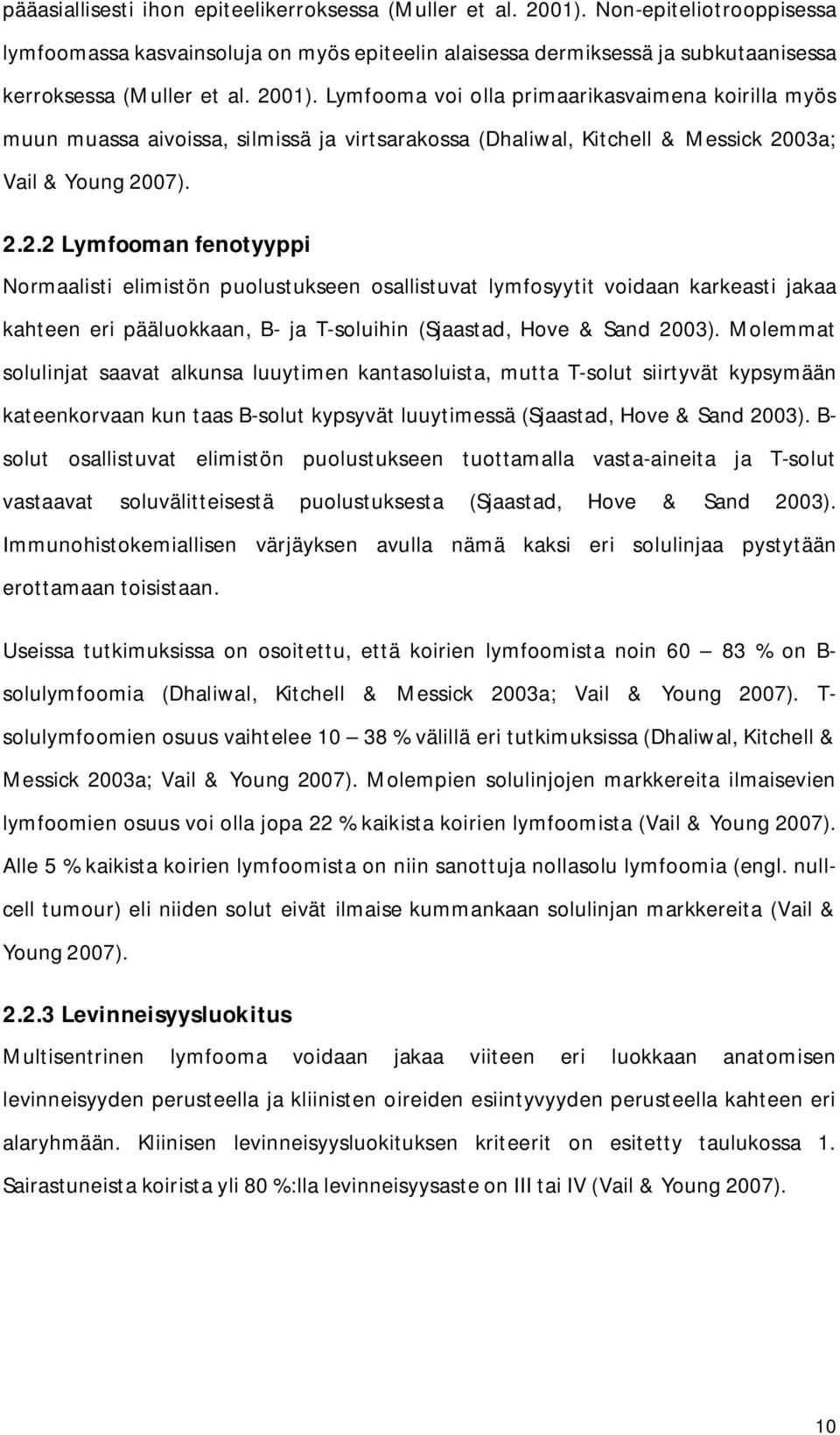 Molemmat solulinjat saavat alkunsa luuytimen kantasoluista, mutta T-solut siirtyvät kypsymään kateenkorvaan kun taas B-solut kypsyvät luuytimessä (Sjaastad, Hove & Sand 2003).