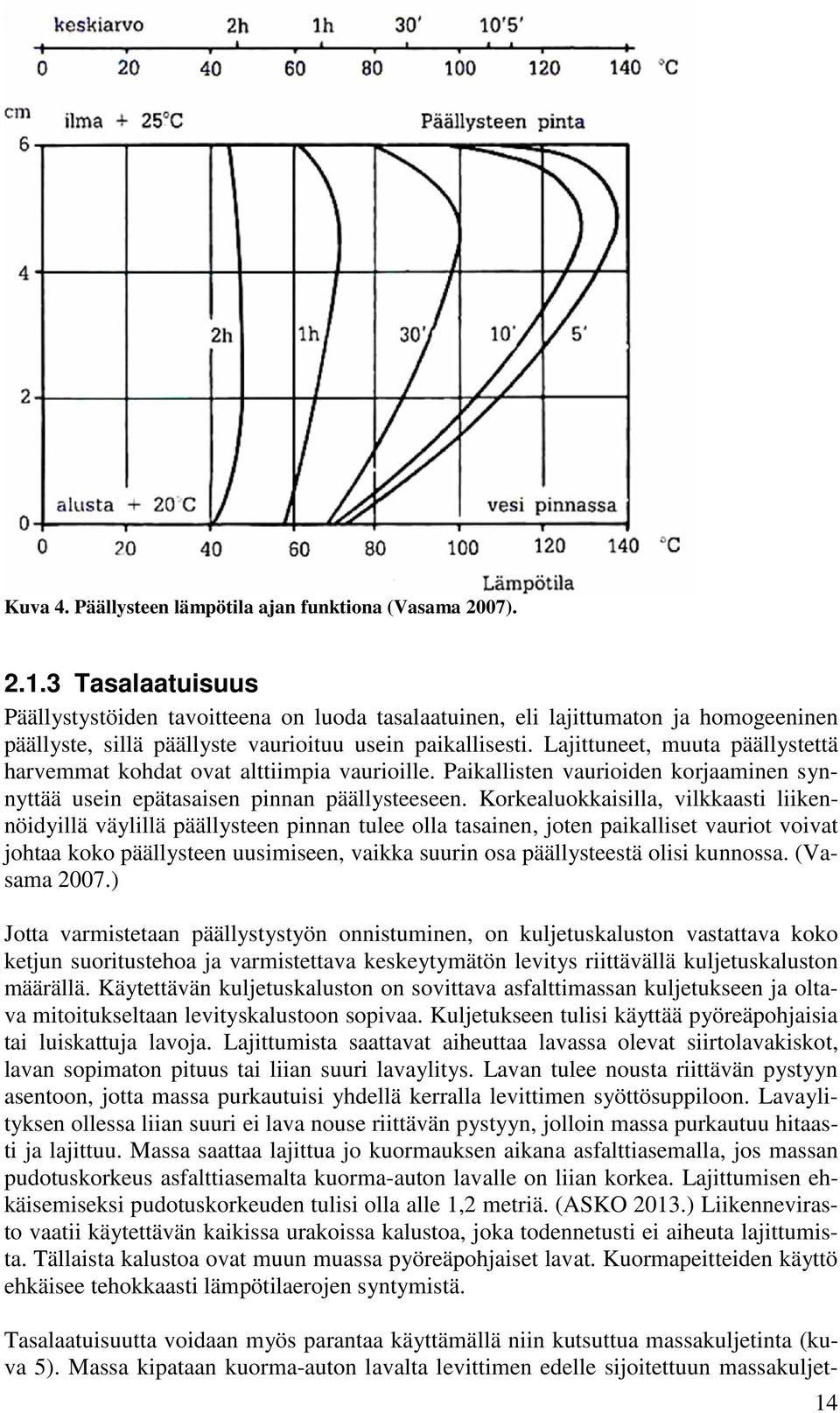 Lajittuneet, muuta päällystettä harvemmat kohdat ovat alttiimpia vaurioille. Paikallisten vaurioiden korjaaminen synnyttää usein epätasaisen pinnan päällysteeseen.