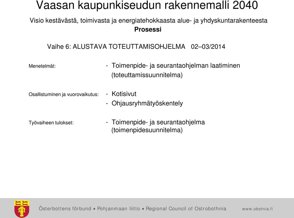 laatiminen (toteuttamissuunnitelma) -