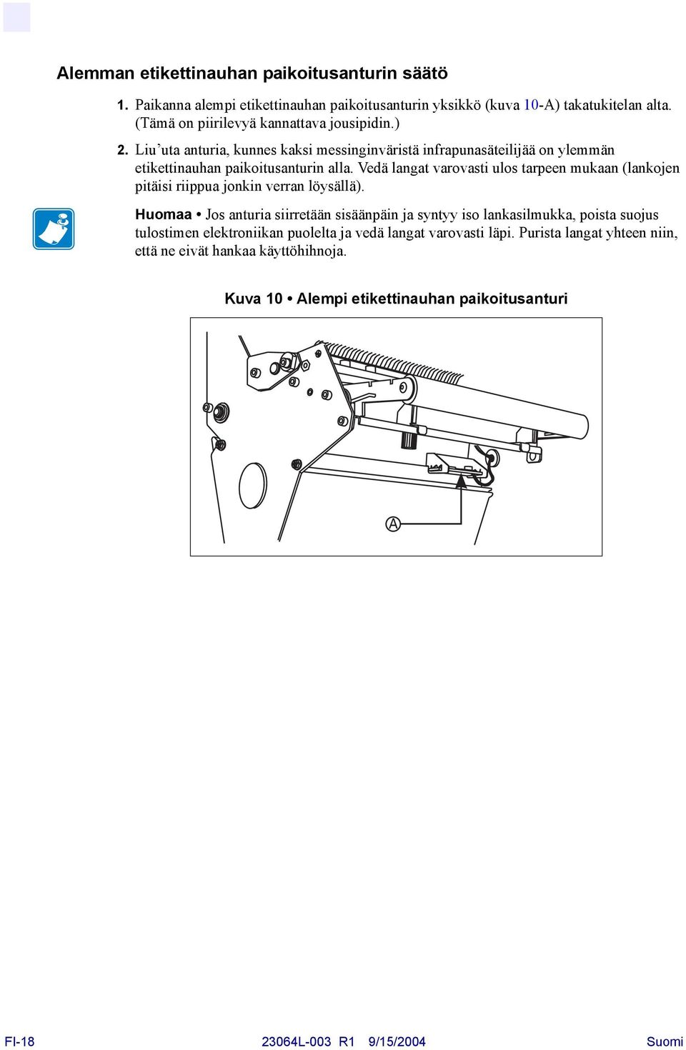 Vedä langat varovasti ulos tarpeen mukaan (lankojen pitäisi riippua jonkin verran löysällä).