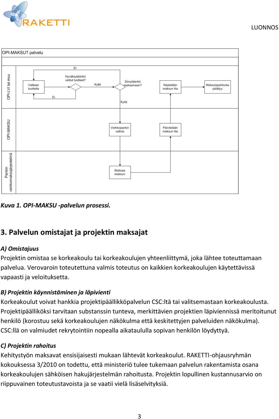 B) Projektin käynnistäminen ja läpivienti Korkeakoulut voivat hankkia projektipäällikköpalvelun CSC:ltä tai valitsemastaan korkeakoulusta.