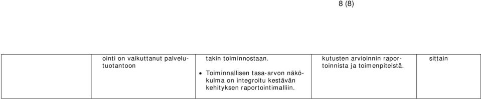 Toiminnallisen tasa-arvon näkökulma on integroitu