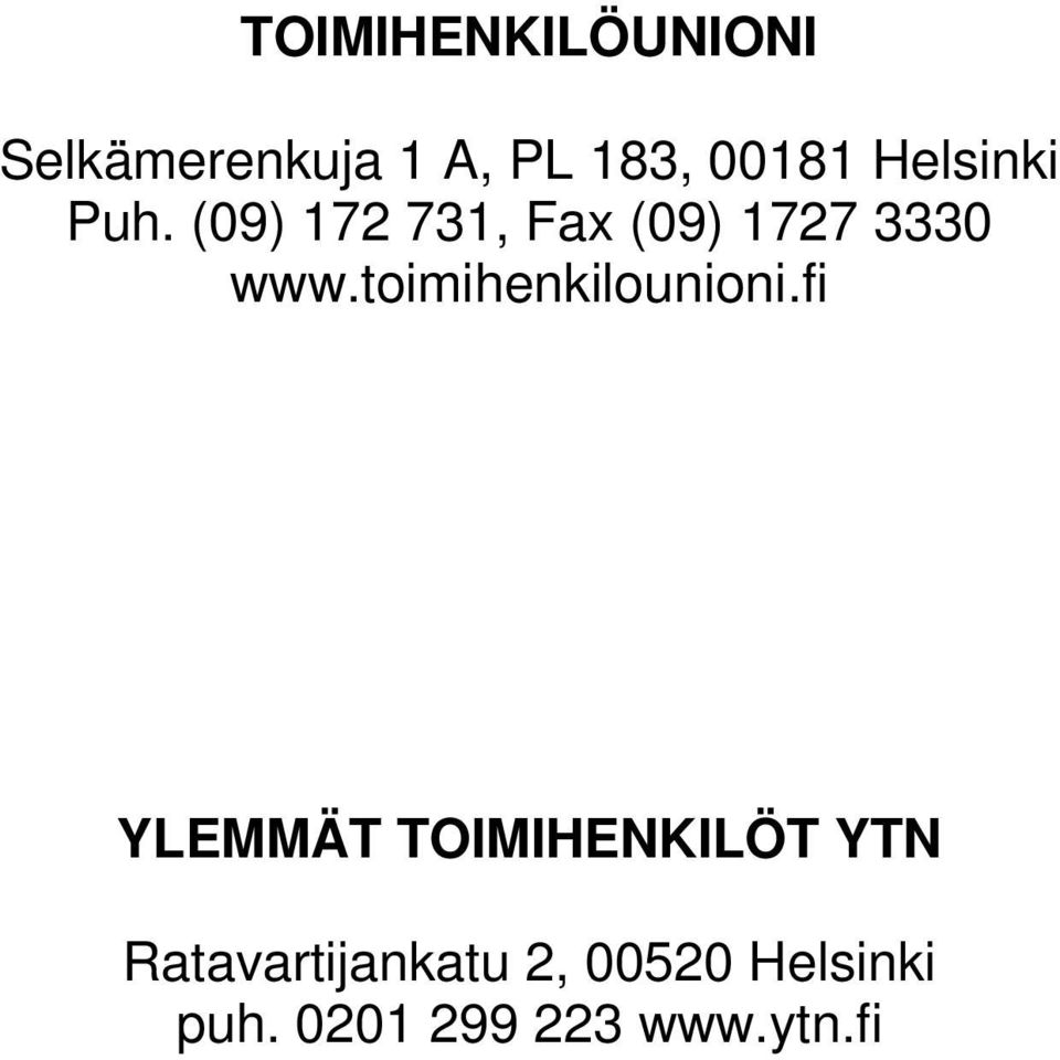 toimihenkilounioni.