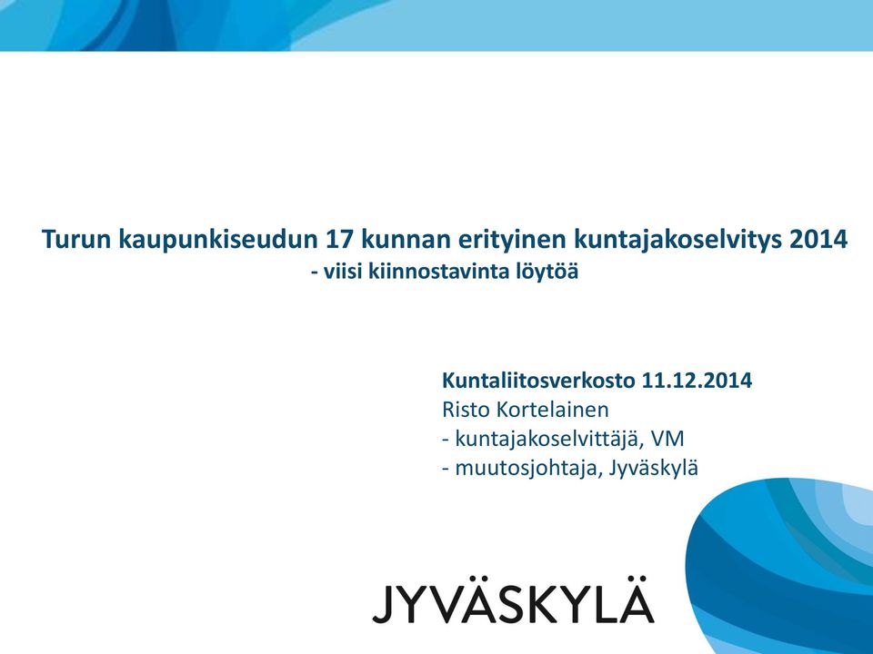 löytöä Kuntaliitosverkosto 11.12.