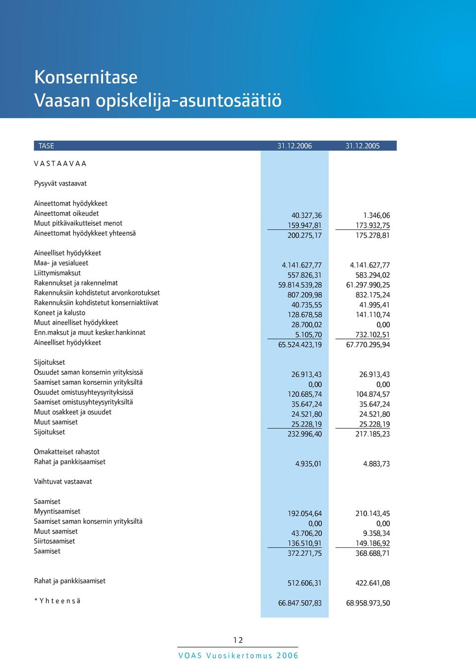 826,31 583.294,02 Rakennukset ja rakennelmat 59.814.539,28 61.297.990,25 Rakennuksiin kohdistetut arvonkorotukset 807.209,98 832.175,24 Rakennuksiin kohdistetut konserniaktiivat 40.735,55 41.