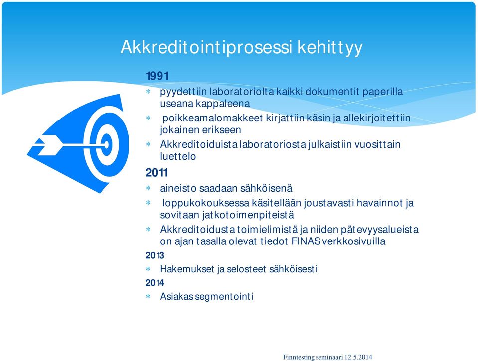 saadaan sähköisenä loppukokouksessa käsitellään joustavasti havainnot ja sovitaan jatkotoimenpiteistä Akkreditoidusta toimielimistä ja