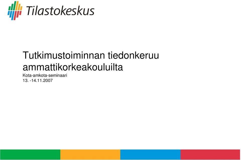 ammattikorkeakouluilta