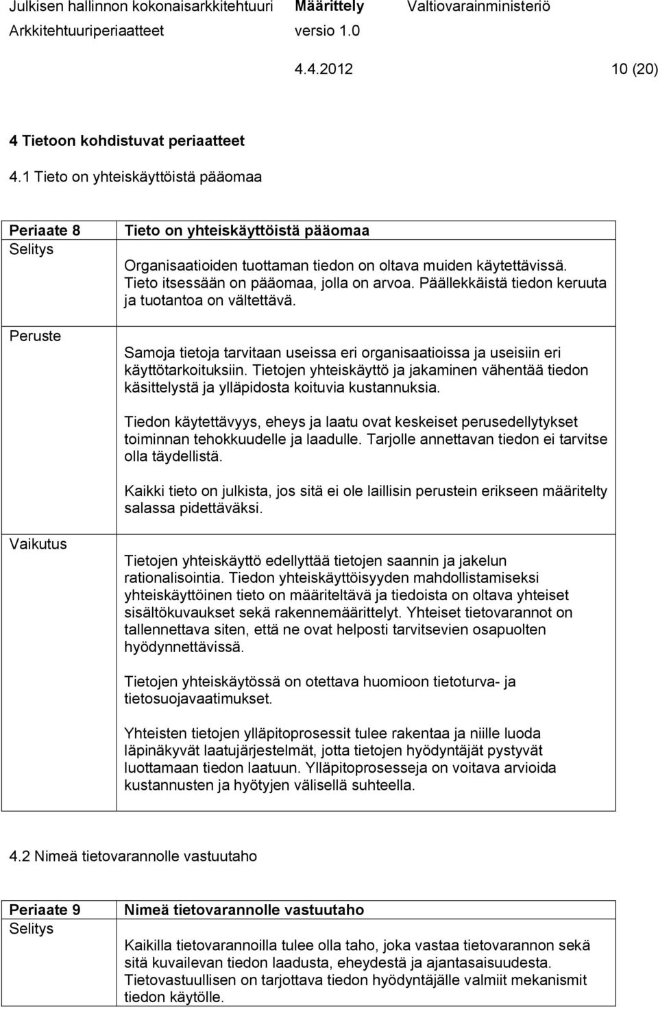 Tietojen yhteiskäyttö ja jakaminen vähentää tiedon käsittelystä ja ylläpidosta koituvia kustannuksia.