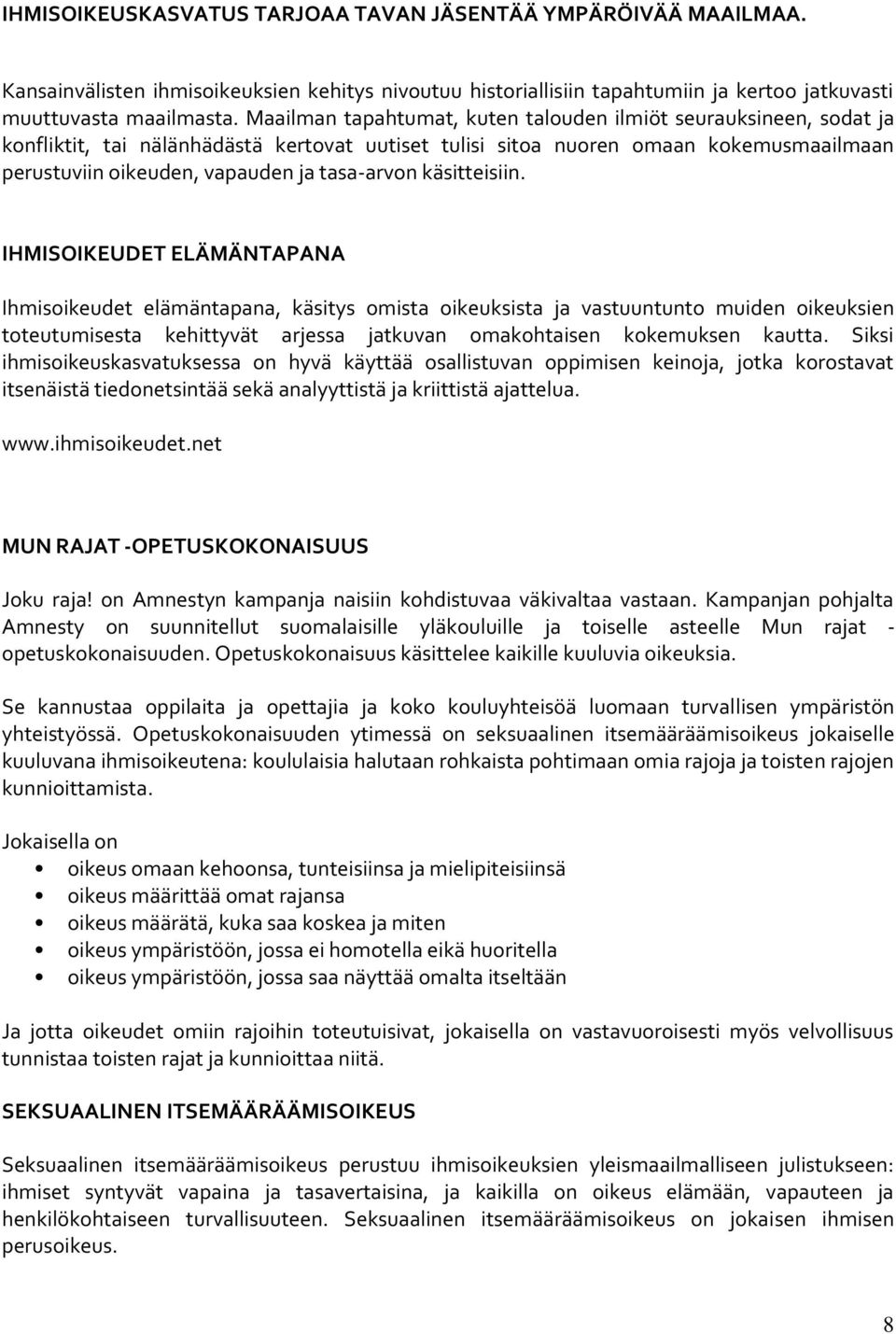 tasa-arvon käsitteisiin.