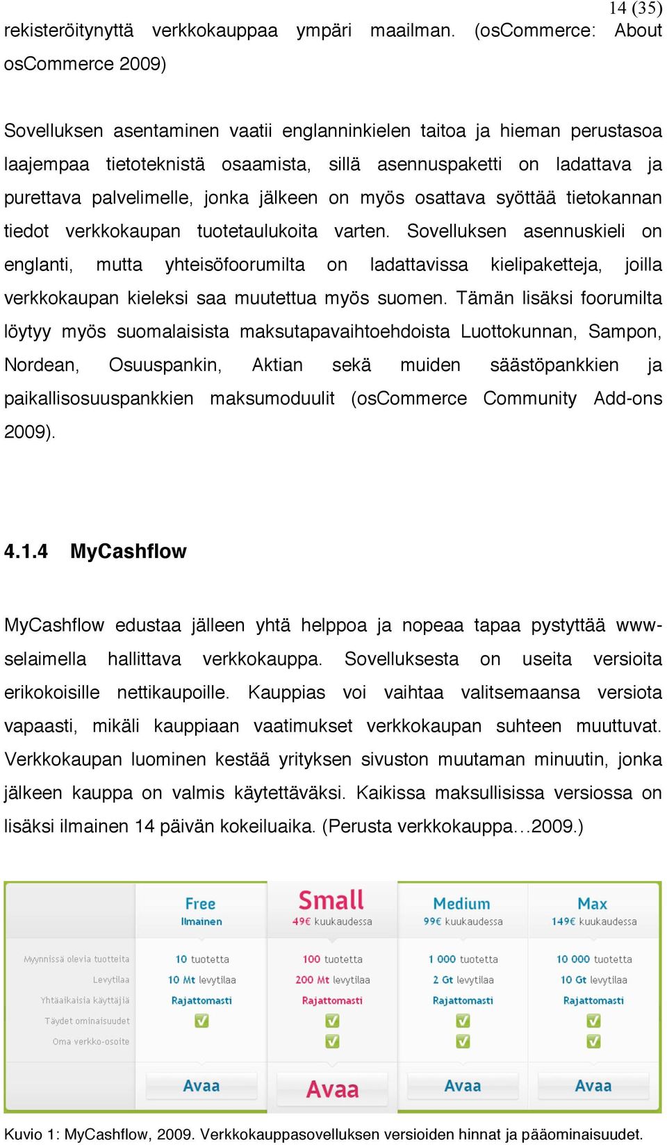 palvelimelle, jonka jälkeen on myös osattava syöttää tietokannan tiedot verkkokaupan tuotetaulukoita varten.