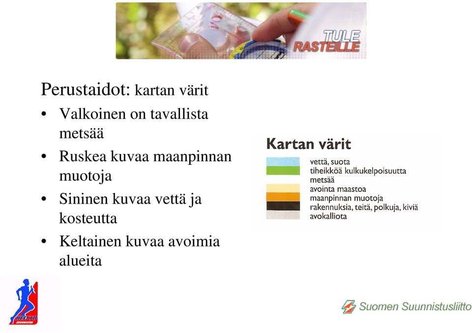 maanpinnan muotoja Sininen kuvaa vettä