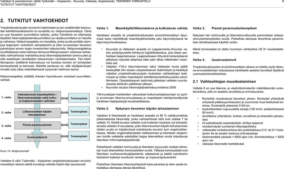 Tämä on uusi tienpidon suunnittelun työkalu, jonka Tiehallinto on ottamassa käyttöön liikennejärjestelmäsuunnittelun ja väyläsuunnittelun eri tasoilla ja vaiheissa.