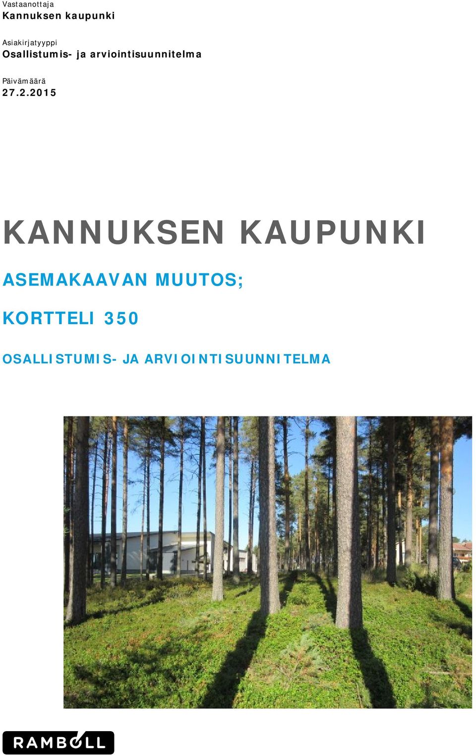 arviointisuunnitelma Päivämäärä 27