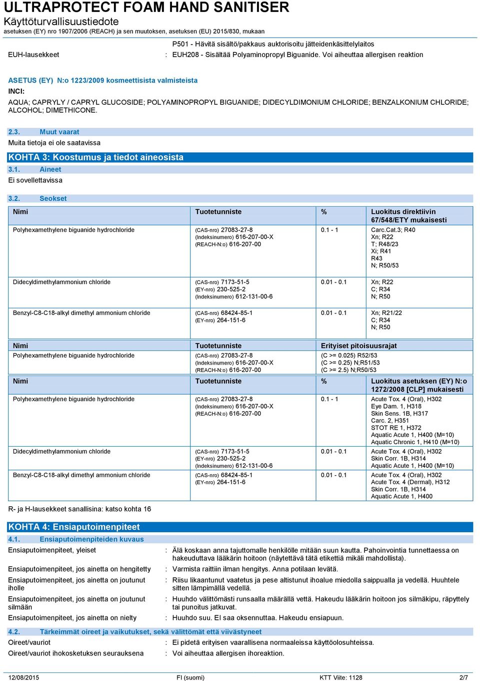 CHLORIDE; ALCOHOL; DIMETHICONE. 2.