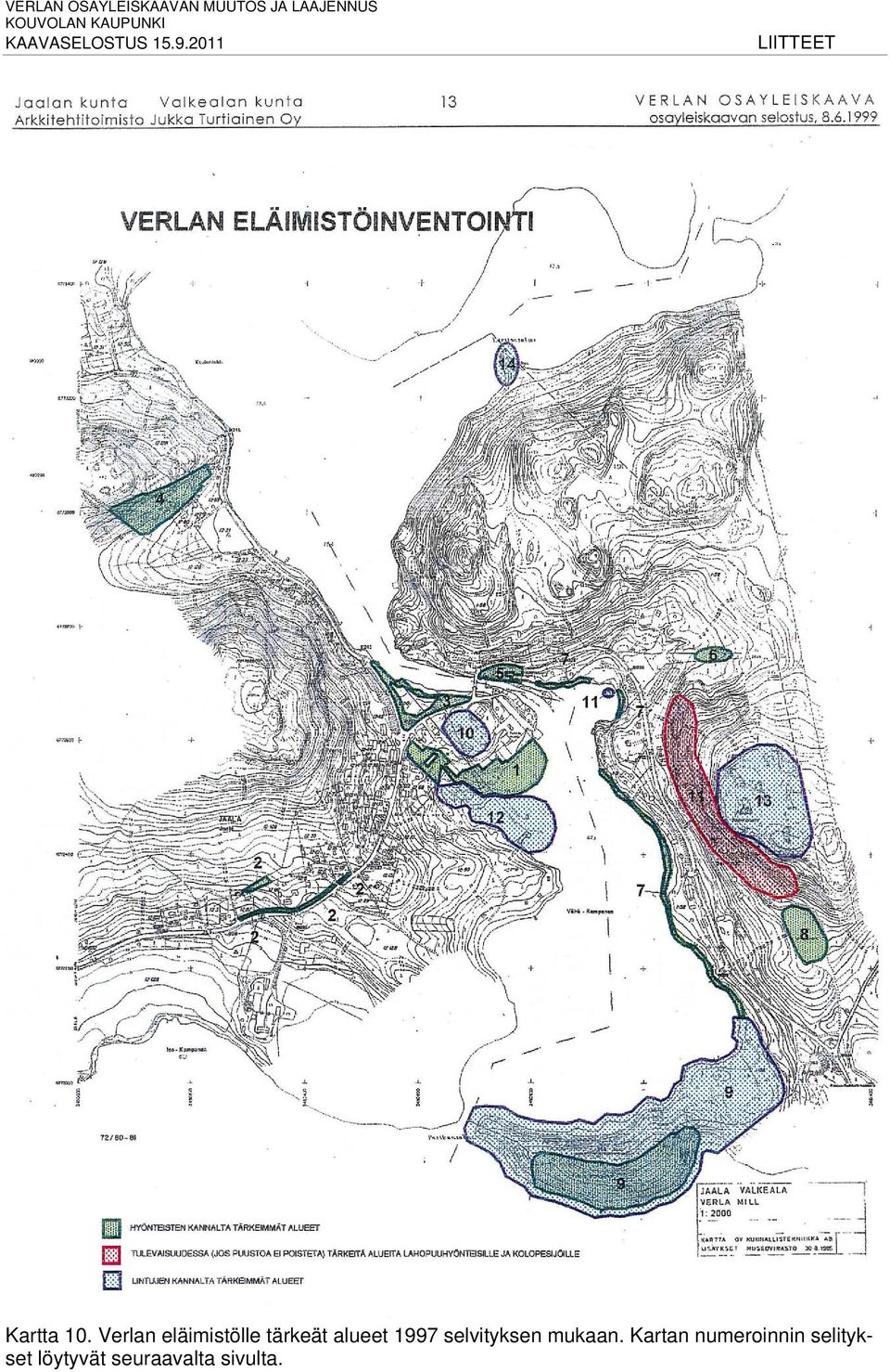 alueet 1997 selvityksen mukaan.