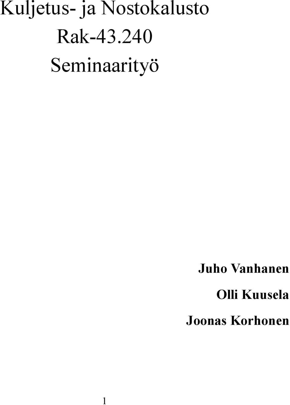 240 Seminaarityö Juho