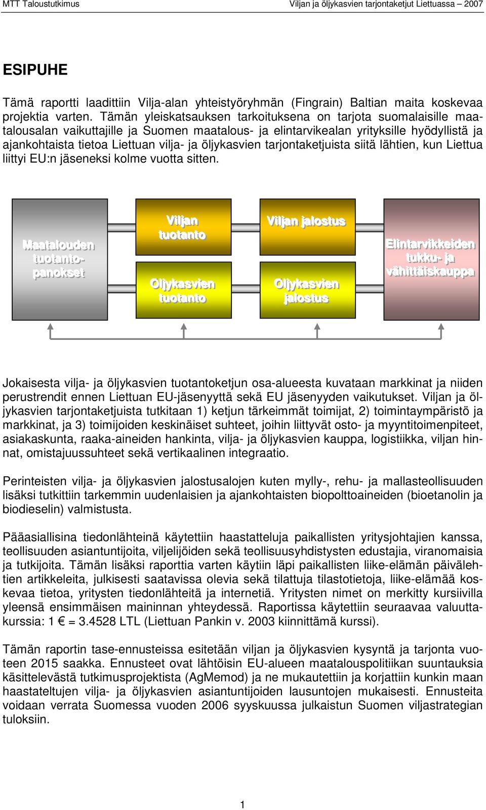 öljykasvien tarjontaketjuista siitä lähtien, kun Liettua liittyi EU:n jäseneksi kolme vuotta sitten.