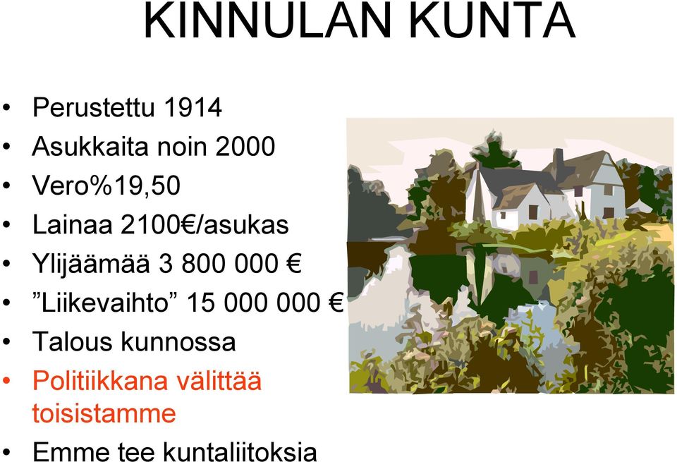 800 000 Liikevaihto 15 000 000 Talous kunnossa