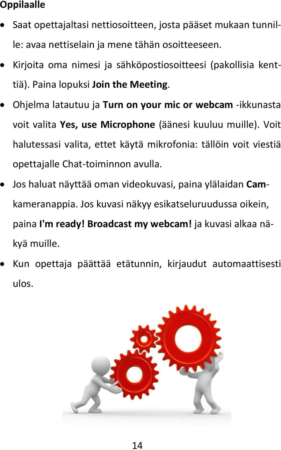 Ohjelma latautuu ja Turn on your mic or webcam -ikkunasta voit valita Yes, use Microphone (äänesi kuuluu muille).