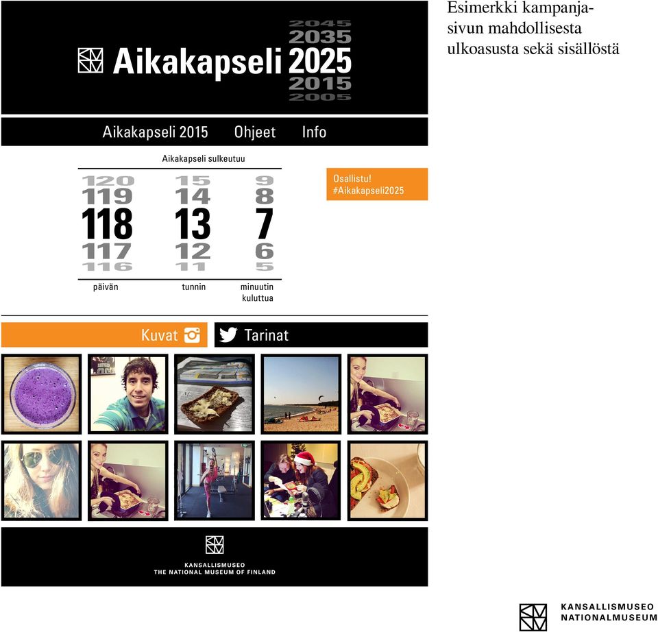 Info Aikakapseli sulkeutuu Osallistu!