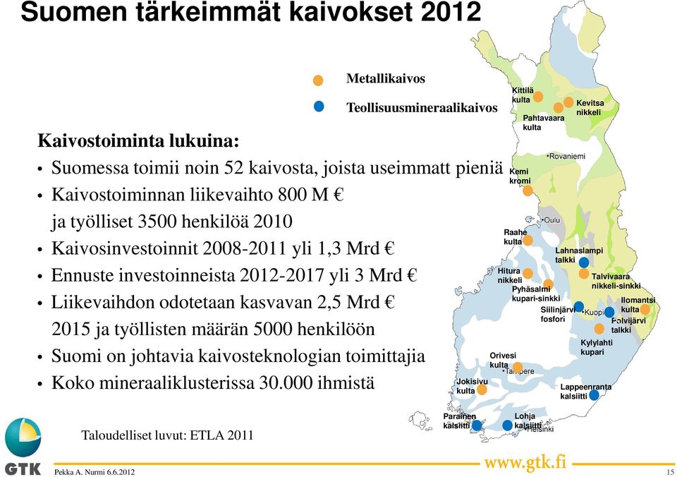 Suomi on johtavia kaivosteknologian toimittajia Koko mineraaliklusterissa 30.