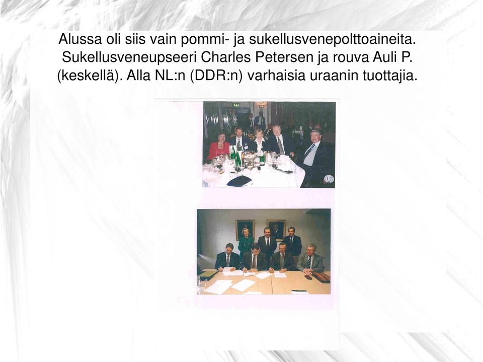 Sukellusveneupseeri Charles Petersen ja