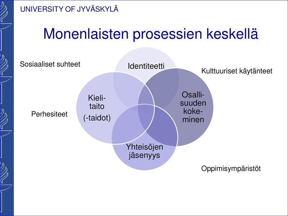 Perhesiteet Kielitaito (-taidot) Osallisuuden