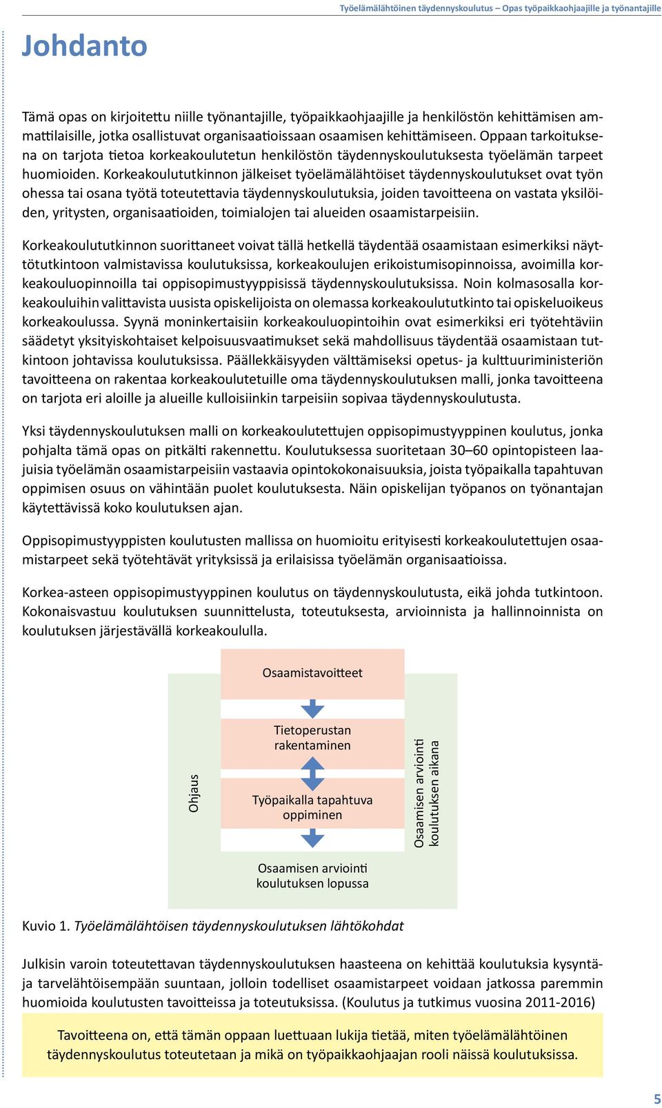 Korkeakoulututkinnon jälkeiset työelämälähtöiset täydennyskoulutukset ovat työn ohessa tai osana työtä toteutettavia täydennyskoulutuksia, joiden tavoitteena on vastata yksilöiden, yritysten,