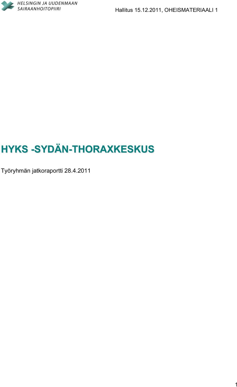 HYKS -SYDÄN-THORAXKESKUS