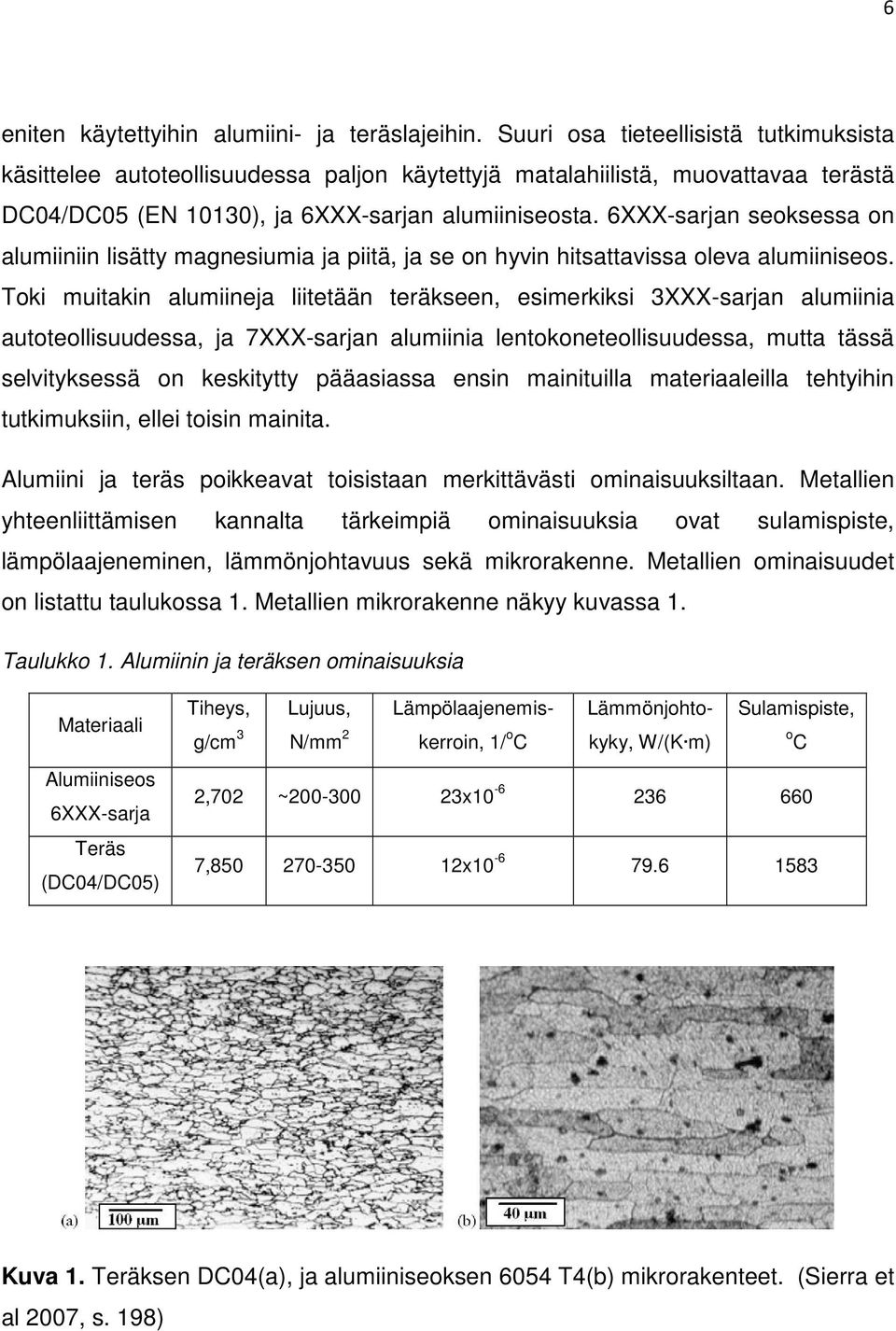 6XXX-sarjan seoksessa on alumiiniin lisätty magnesiumia ja piitä, ja se on hyvin hitsattavissa oleva alumiiniseos.