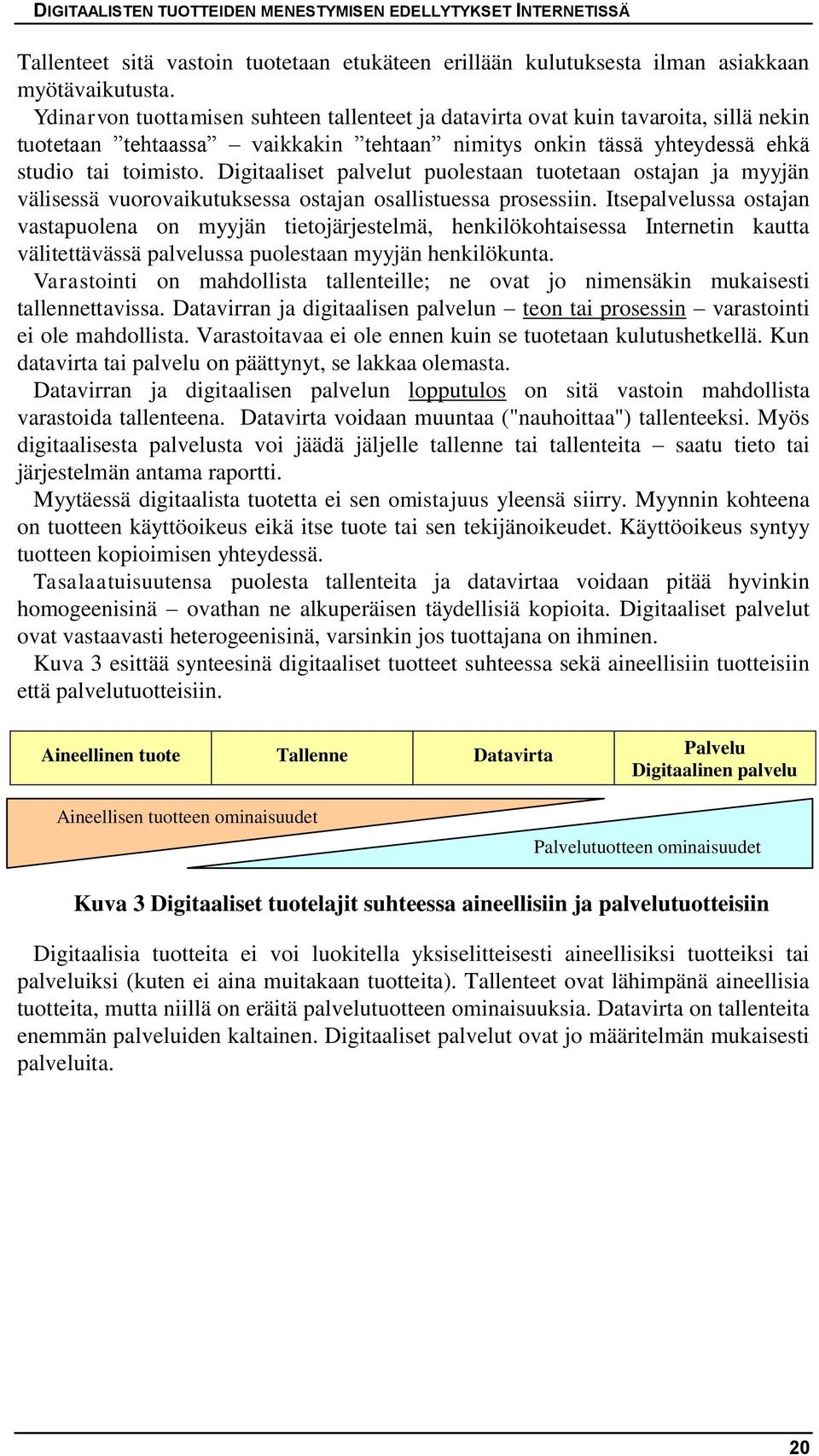 Digitaaliset palvelut puolestaan tuotetaan ostajan ja myyjän välisessä vuorovaikutuksessa ostajan osallistuessa prosessiin.